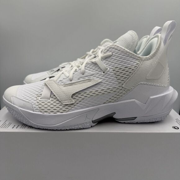Nike Air Jordan Why Not Zer0.4 Triple White Basketball Shoe CQ4230-101 Mens 12 main image 8